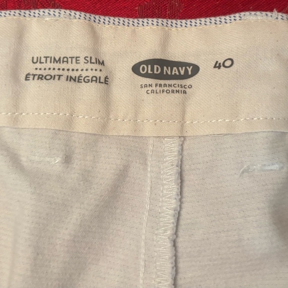 Old Navy Ultimate Slim Fit Shorts Men’s Size 40 – Light Gray Micro Print - Picture 4 of 4